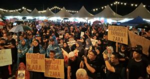 Thousands brave rain to attend solidarity rally for Zara Qairina