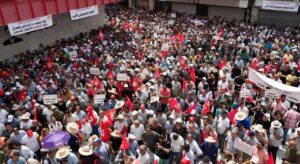 Thousands demand union rights and civic freedoms in large Tunisia protest