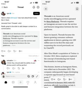 Threads Menguji Ciri Memuat Naik Karangan Panjang Seakan Di X