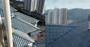 Trapped on rooftop: Community races against time to save dog