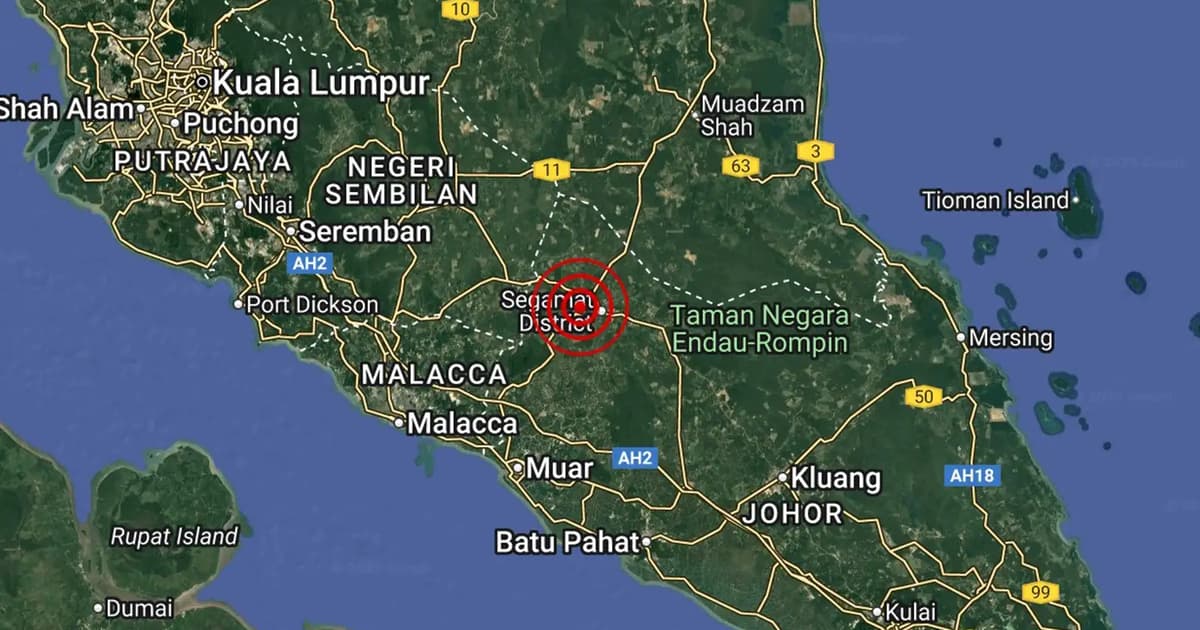 Weak earthquake with 4.1 magnitude shakes Johor