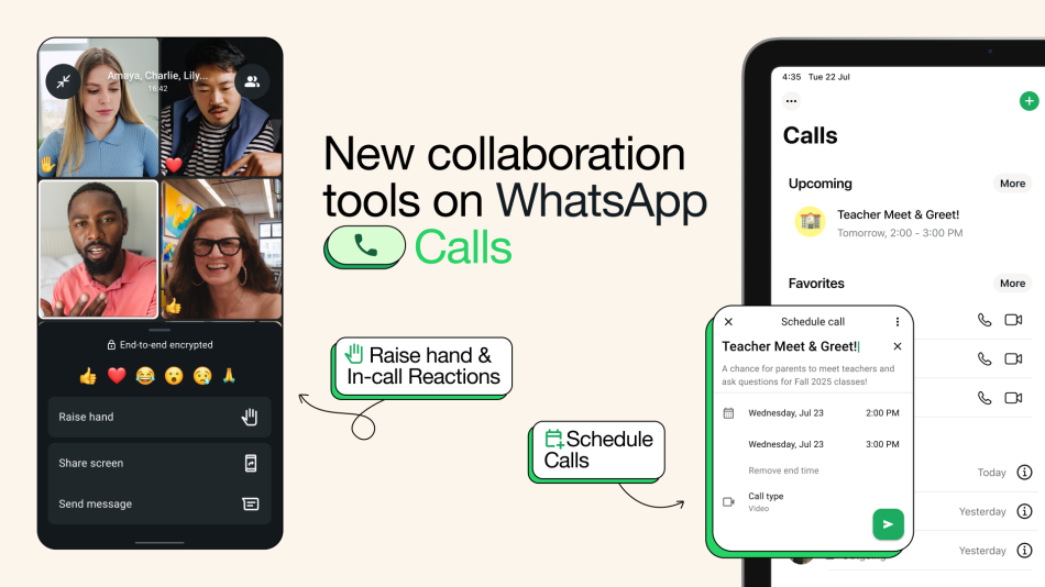 WhatsApp Kini Membolehkan Pengguna Menjadualkan Panggilan Berkumpulan