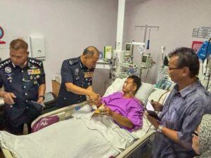 Wife shocked to learn policeman husband stabbed during patrol