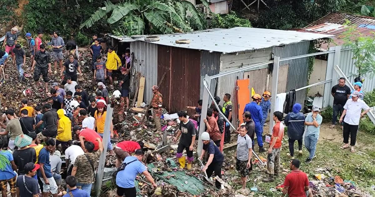 7 dead from landslides in Sabah