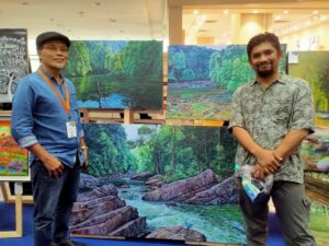 Alizan abadikan keindahan Taman Negara Kuala Tahan dalam kanvas
