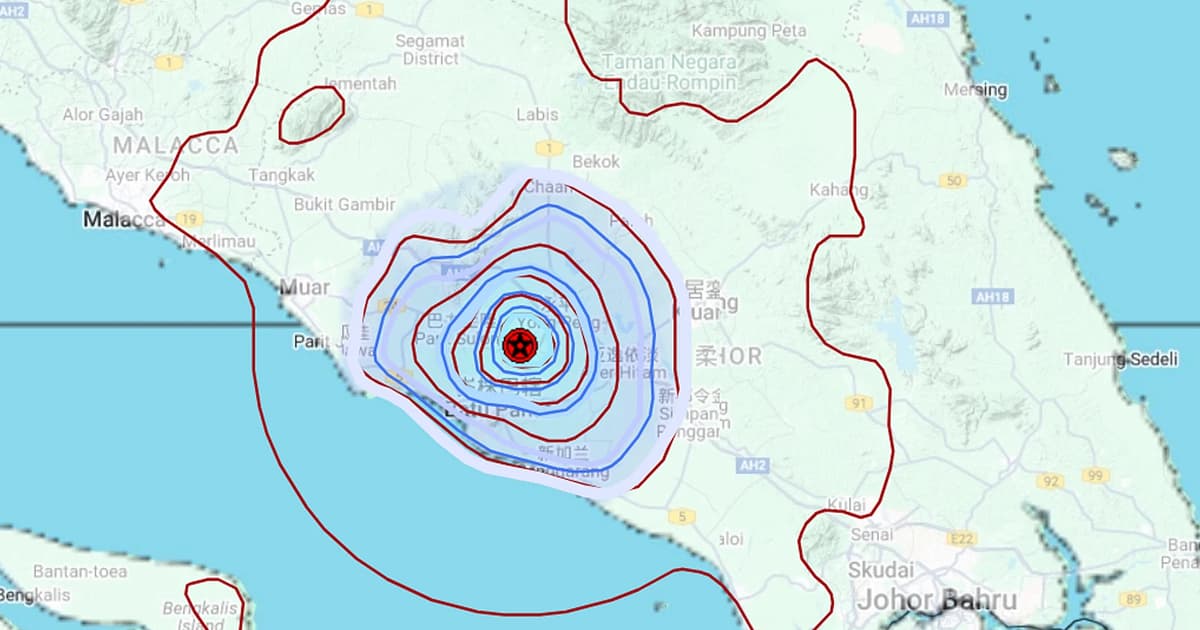 Another minor quake hits Johor, this time in Parit Sulong