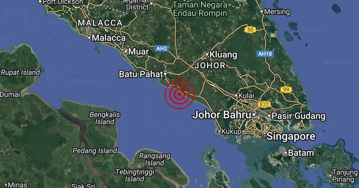 Another minor quake hits Johor