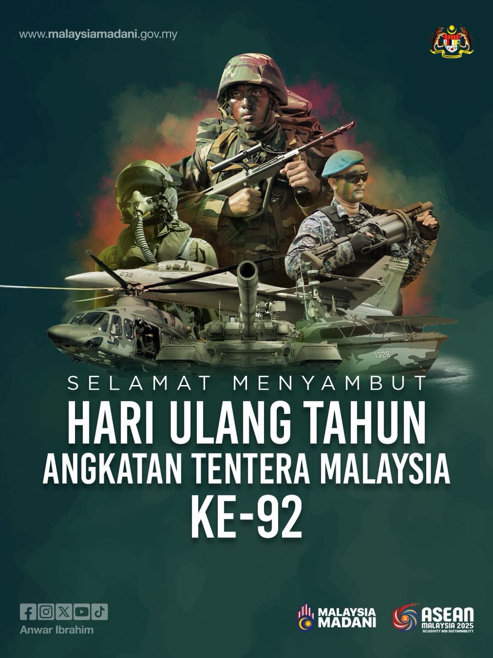 Anwar titip penghargaan sempena Hari ATM Ke-92