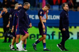 Barcelona’s Fermin Lopez sidelined for three weeks with muscle injury