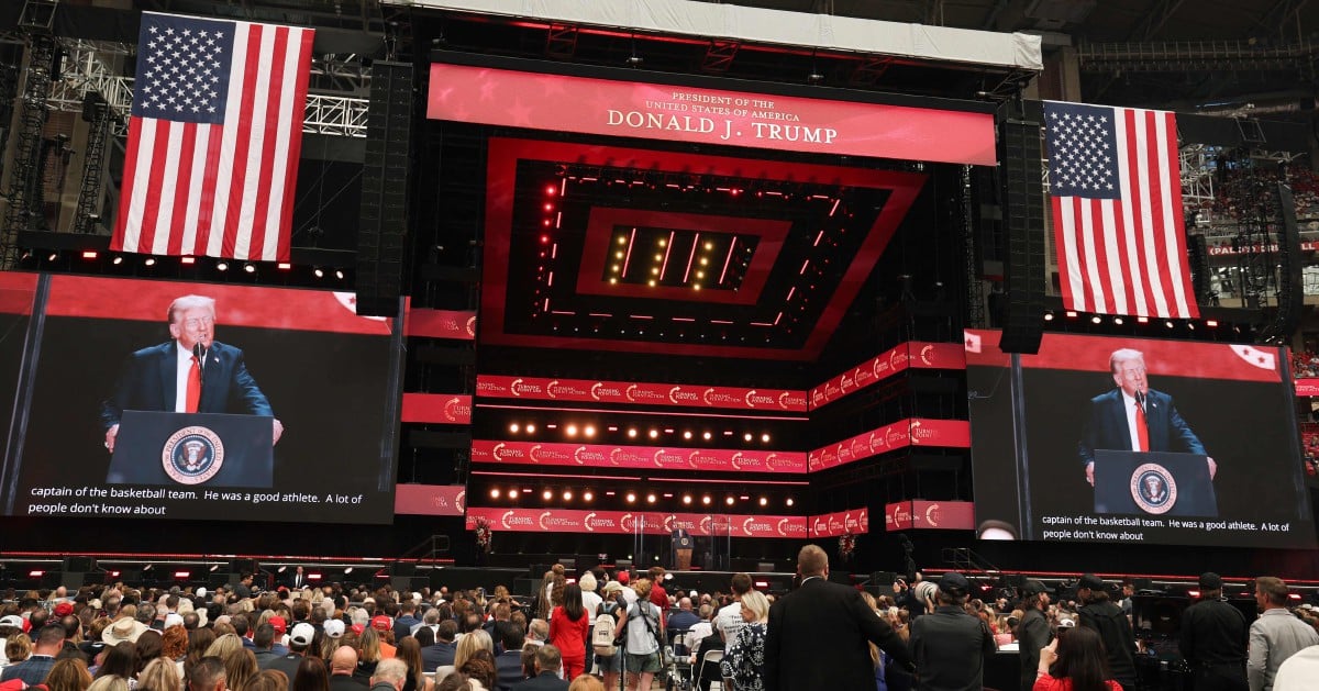 Charlie Kirk mourned as martyr in massive memorial rally