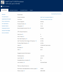 Cip 14nm Kembali Dengan Intel Core i5-110