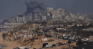 Civil defence says 50 killed in Gaza as Netanyahu vows to ‘finish job’ against Hamas