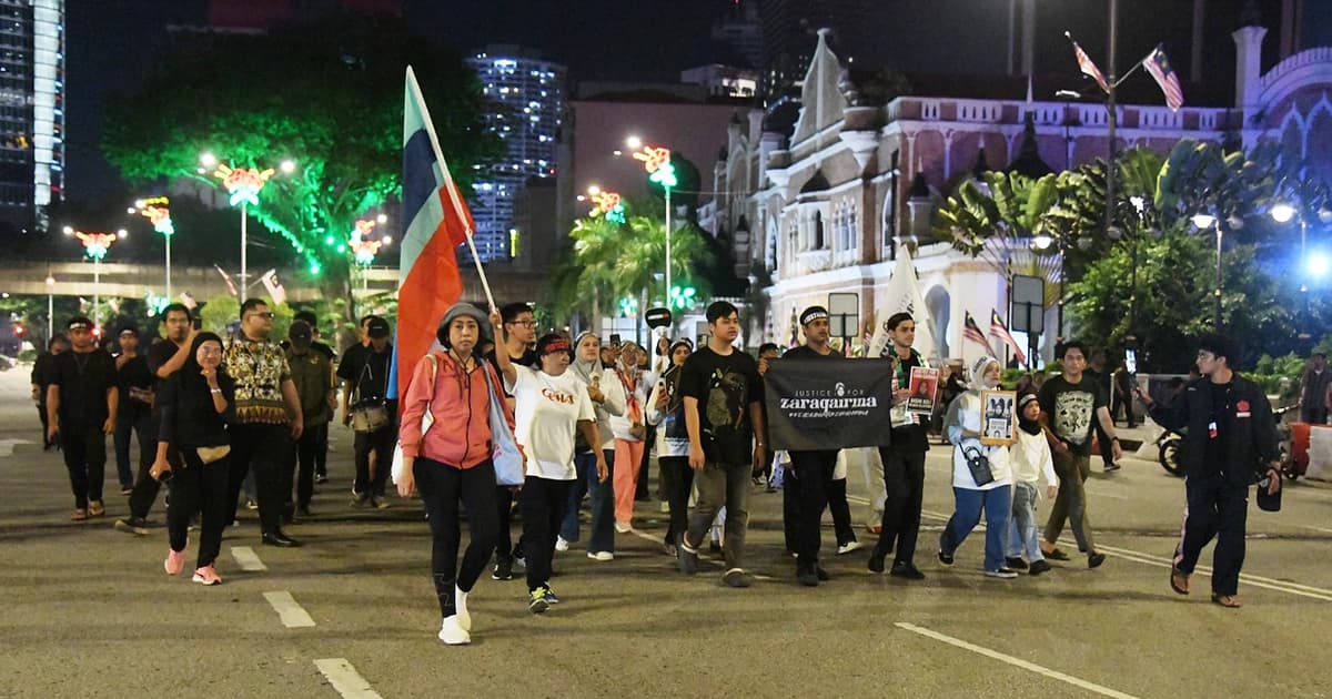 Cops detain woman over alleged seditious speech at Justice For Zara rally