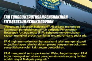 Denda FIFA: Wujud kesilapan teknikal penyerahan dokumen