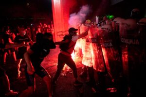 Dozens detained at Serbia anti-government rally: Minister