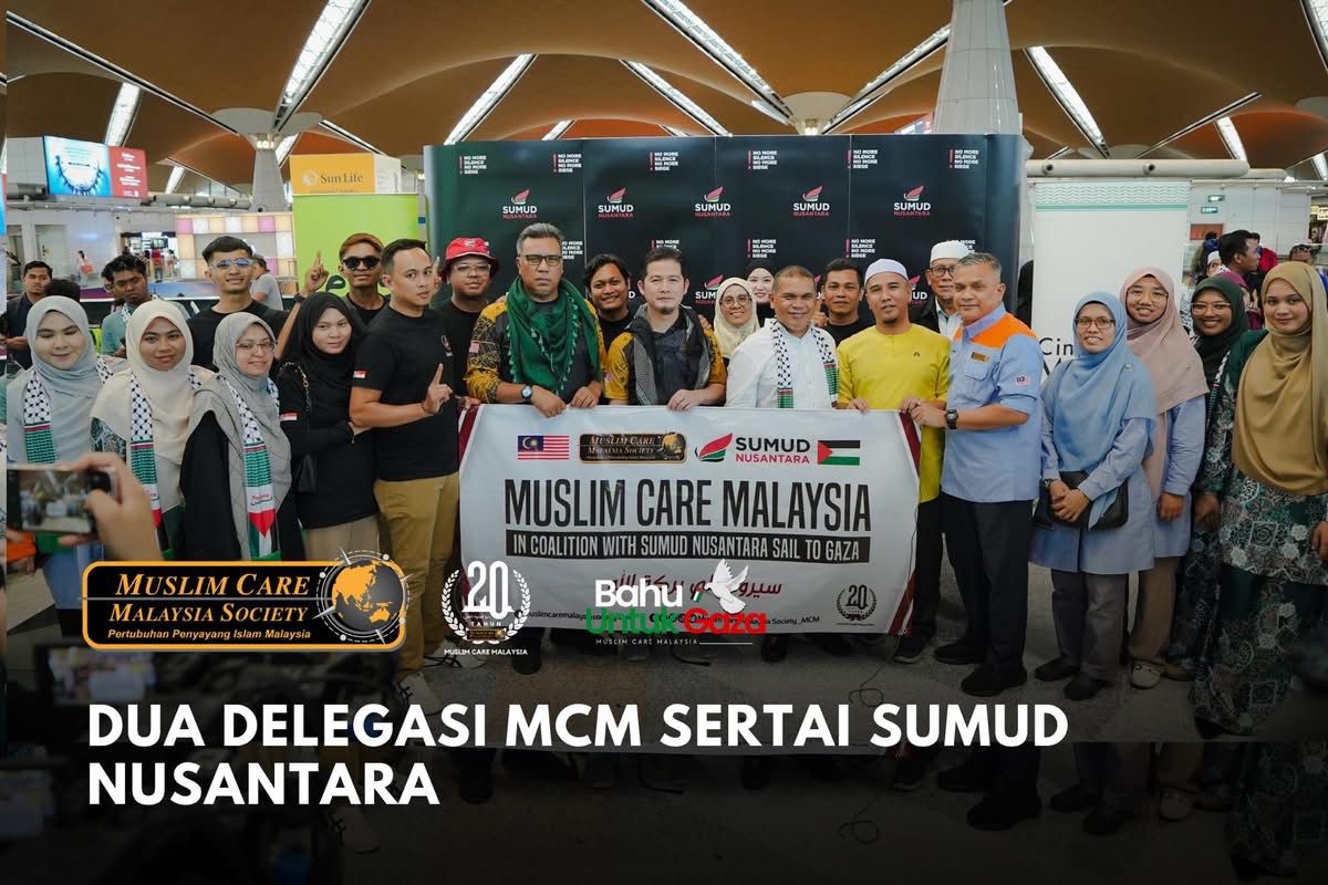 Dua wakil Muslim Care berlayar ke Gaza, esok 