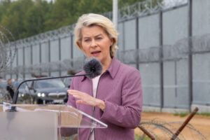 EU head von der Leyen's plane landing on Sunday hit by suspected Russian GPS interference, FT says