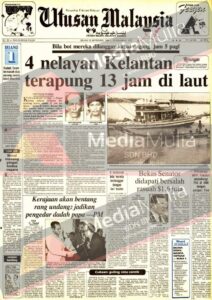 Empat nelayan Kelantan terapung 13 jam di laut