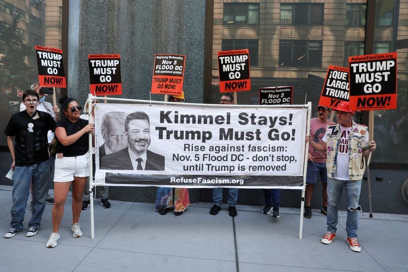 Explainer-Were Jimmy Kimmel's free speech rights violated when ABC canceled his show?
