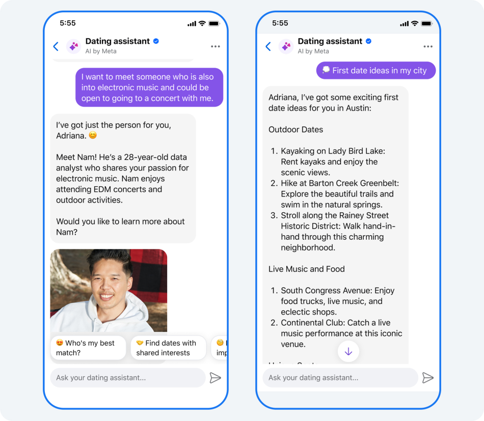 Facebook Dating Menambah Sokongan Padanan Jodoh Dikuasakan AI