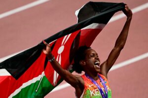 Faith Kipyegon wins fourth world 1,500m title in dominant Tokyo display