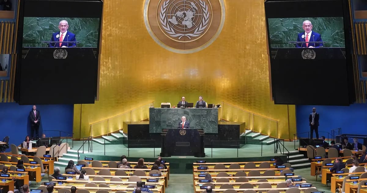 Hamas says walkouts before Netanyahu UN speech show Israel isolation