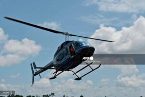 Helicopter with eight people missing on Indonesia’s Borneo island