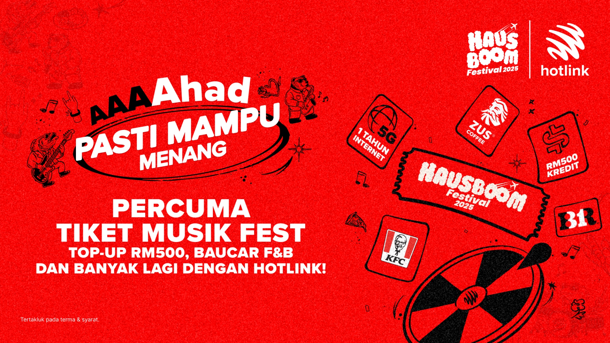 Hotlink Hausboom Menang Ahad