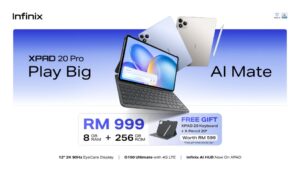 Infinix Menawarkan Tablet 12-inci XPAD 20 Pro Pada Harga RM999