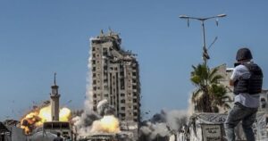 Israel army levels high-rise in Gaza City offensive