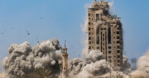 Israeli army begins strikes on Gaza high-rises, warns of more to come