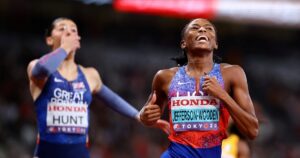 Jefferson-Wooden wins 200 metres to take Tokyo sprint double
