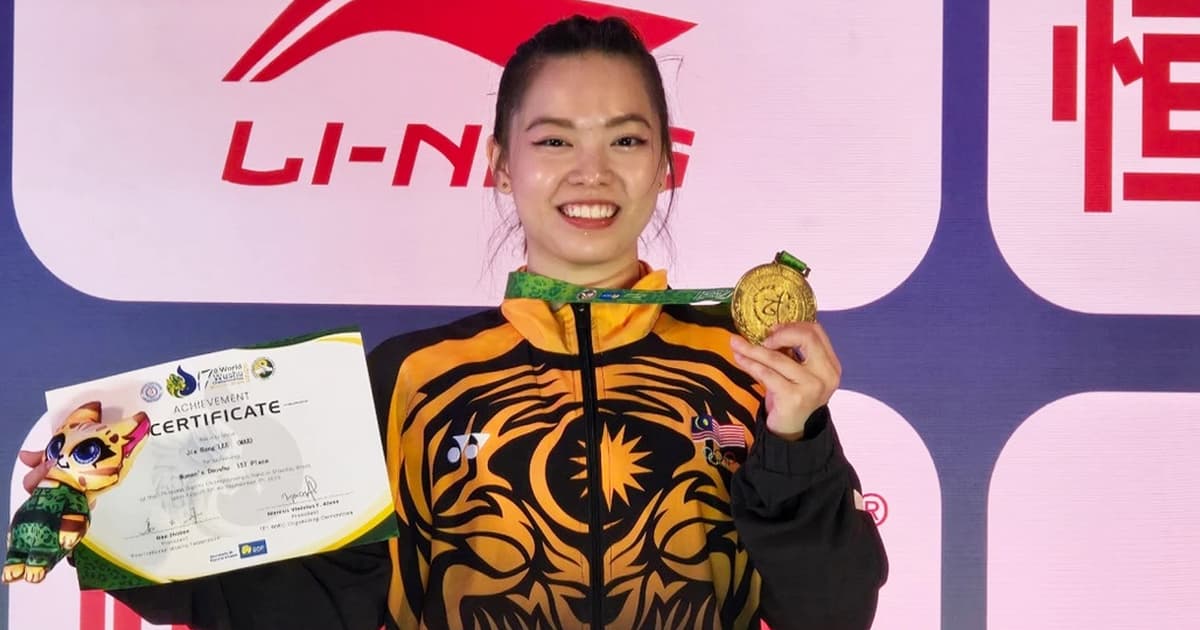 Jia Rong wins historic 4th gold for Malaysia in world wushu meet