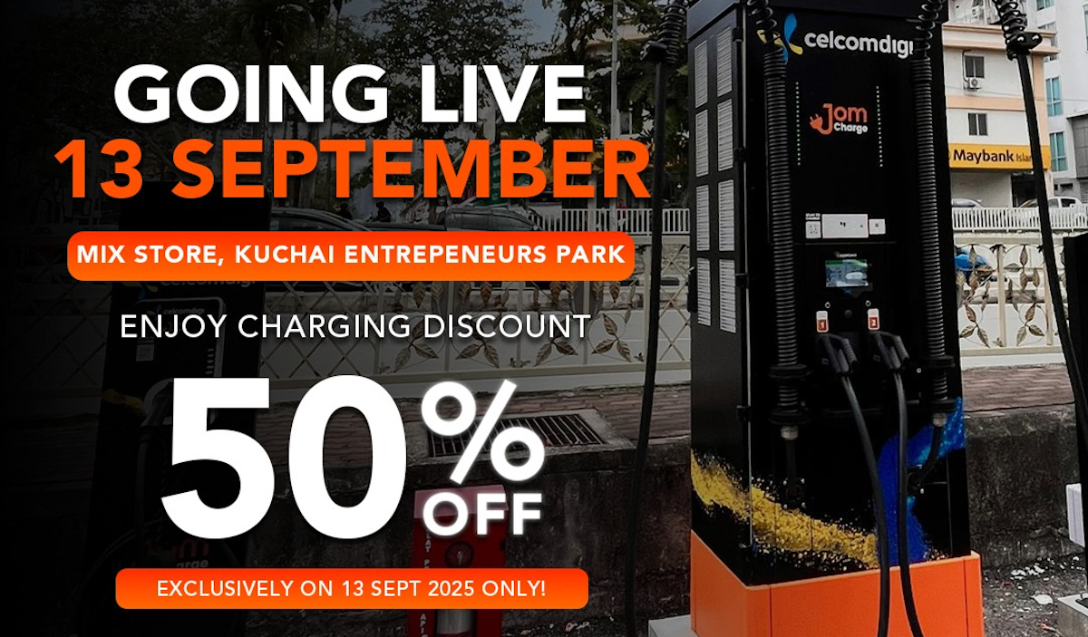 JomCharge Kuchai Lama Mix Store: Get 50% discount on charging fee