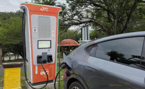 JomCharge turns on EV chargers at Tengku Muhammad Fa-iz Petra Mosque in Gua Musang