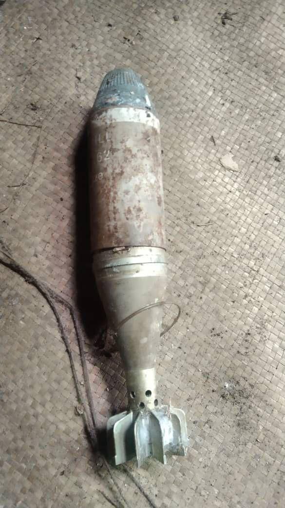 Jumpa bom mortar dalam rumah lama