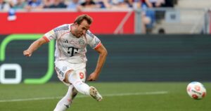 Kane hits another Bayern hat-trick as Hamburg get first win