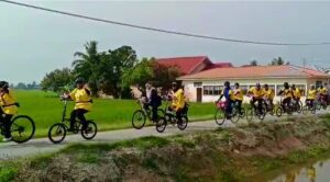 Kayuh basikal 27km semarak sambutan hari kebangsaan