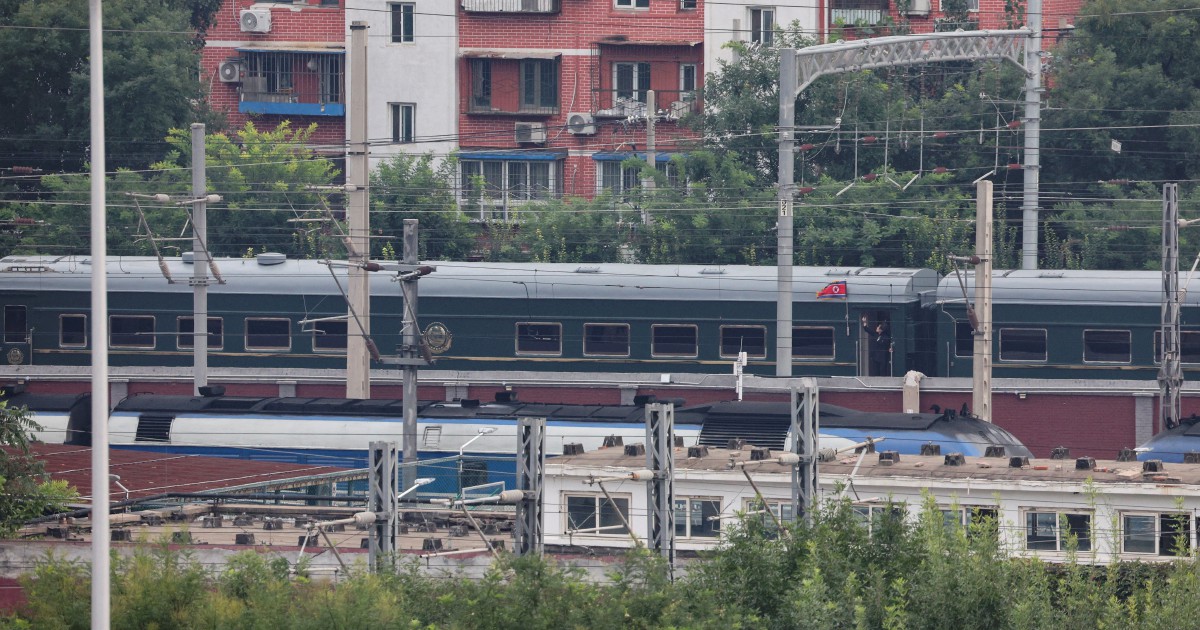 Kim Jong Un's bulletproof train takes centre stage in China visit