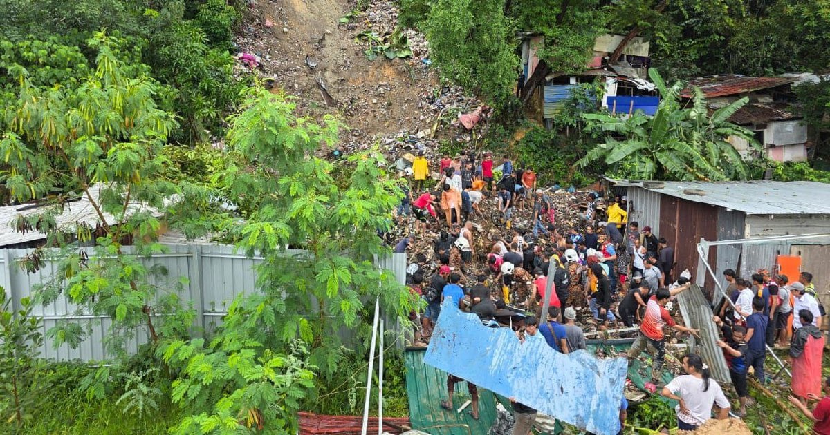 Landslide, flash floods hit Kota Kinabalu
