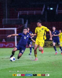 Malaysia B-23 gagal ke Piala Asia B-23, tewas 2-1 kepada Thailand