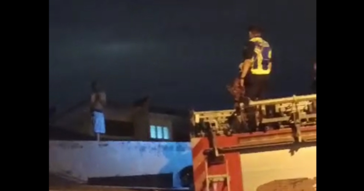 Man arrested after nearly four-hour rooftop drama