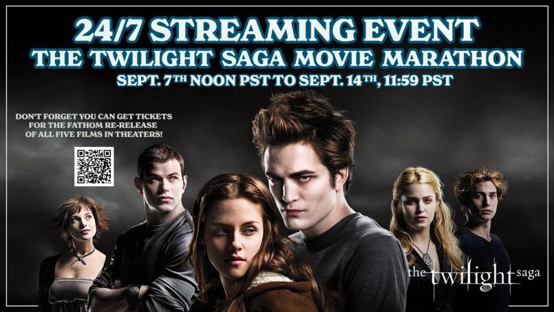 Marathon Semua Filem Twilight Akan Distrim Percuma Di YouTube Isnin Depan