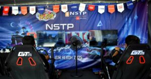 NSTP booth draws crowds with free interactive games at Sarawak KJH