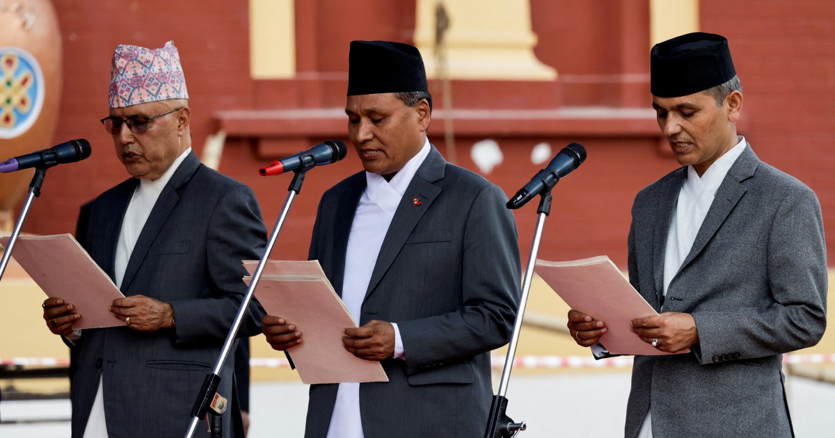 New Nepal interim ministers sworn in after protests