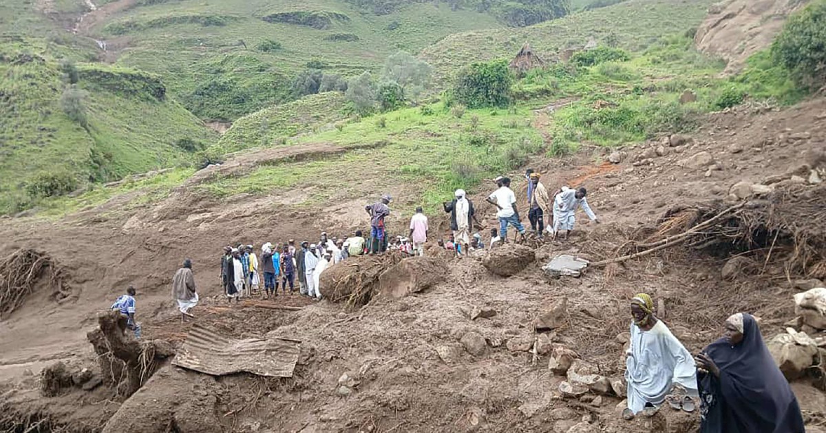 Over 1,000 killed in landslide in Western Sudan