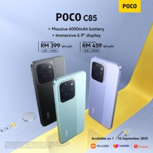 POCO C85 Dengan Bateri 6000mAh Kini Di Malaysia Pada Harga Bermula RM439