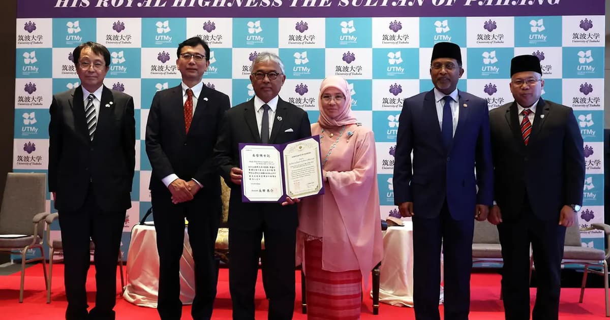 Pahang ruler conferred honorary doctorate, lauds ‘enduring’ Malaysia-Japan ties
