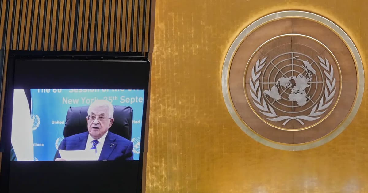 Palestinian leader tells UN no role for Hamas in state