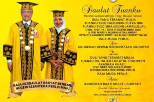 Perlis Raja Muda and Raja Puan Muda conferred Ubudiyah awards